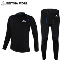 Load image into Gallery viewer, Men Winter Thermal Underwear Warm Up Cycling Base Layer Fleece Sports Pant MTB Bike Under Wear Clothes For Bicycle/Skiing/Hiking